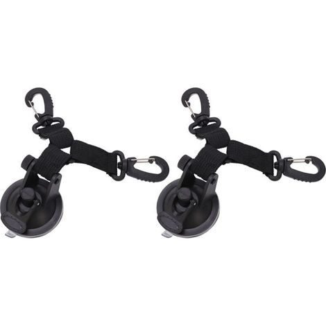 Autozelt-Saugfuß, schwarzer Anker, robust, doppelter Outdoor-Haken, für Camping, 2 Stück (1/5)