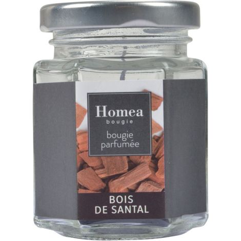 Bougie Verrine Parfumée "Essentiel II" 7cm Bois de Santal (1/3)