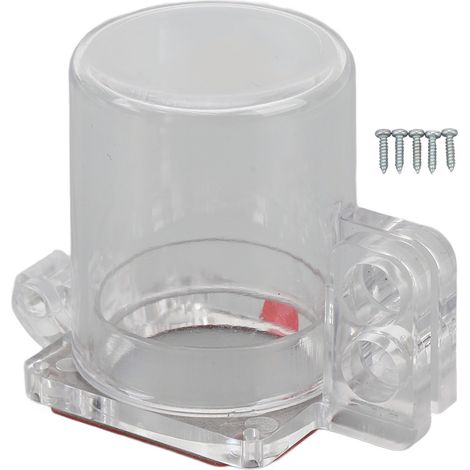 Couvercle de sécurité pour bouton d'arrêt d'urgence D60-1 en PC transparent avec vis, protection robuste et visible pour maintenance industrielle (1/5)