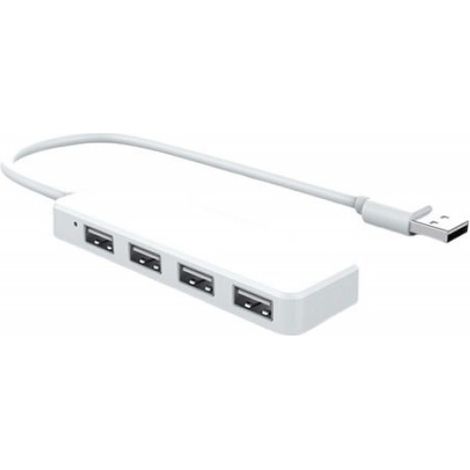 Hub USB - 4 Ports USB 2.0 - Compatible Windows Et Mac - Câble Intégré 30 Cm - Dimensions 10,5 X 3 X 1 Cm - 1 Pièce (1/5)