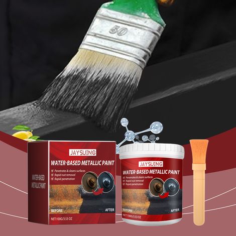 Apprêt antirouille pour radiateurs métalliques, revêtement rénovateur et anticorrosion, agent de conversion d'apprêt – boîte de 100 g + pinceau (1/5)