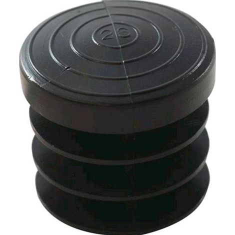 GOMMINO INTERNO TONDO in PVC Nero 32 mm MAURER Conf. 4 pz