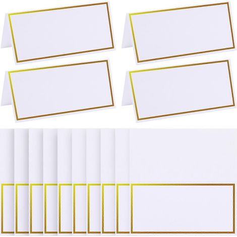 20 Tischkarten im Bronzing-Design mit Struktur, Platzkarten für Hochzeiten, Bankette und Abendessen-1010CM (1/3)