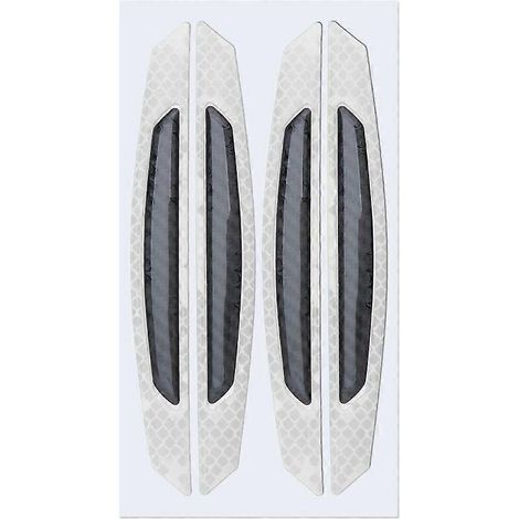 Lot de 4 autocollants anti-collision pour portières de voiture - bandes réfléchissantes de sécurité nocturne - 3D (1/5)