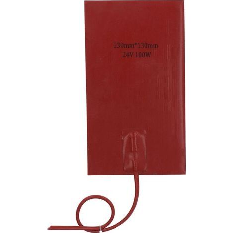 Tampon de chauffage du réservoir de carburant 100W 230 mm Longueur 130 mm Largeur Chauffage rapide Silicone étanche DC24V (1/5)