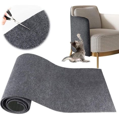 Tapis Griffoir pour Chat Auto-Adhésif, Climbing Cat Scratcher, DIY Trimmable Chats Grattoir, Protège Les Meubles et Les Canapés (1/5)