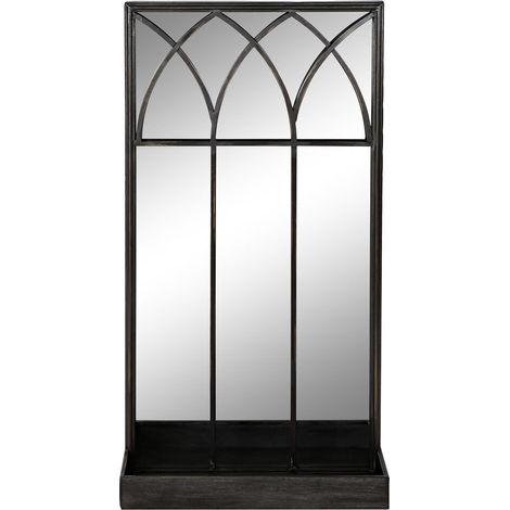 DKD Home Decor Miroir Noir Métal 40x12x80 cm (1/3)