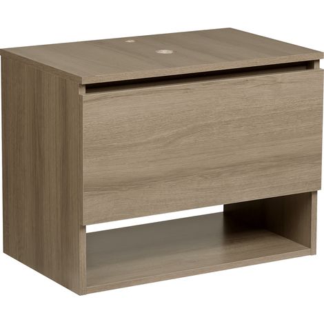 Mueble para lavabo de pared marrón claro Natal