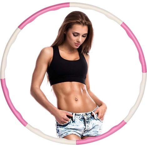 Cercle de fitness pour la perte de poids, pour adultes et enfants, avec pneus en mousse, poids ajustable de 0,75 à 1 kg. (1/5)