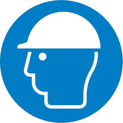 Placas de indicación de lámina de PVC casco protector D200