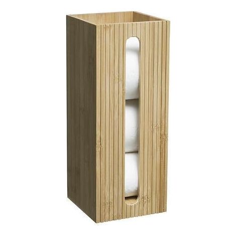 WC-Ersatzrollenhalter aus Bambus (1/2)