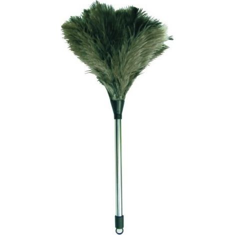 Plumeau en plumes d'autruche Manche Inox - MSV