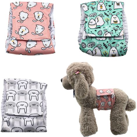 3 bandes ventrales pour chiens mâles, imperméables en nylon, réutilisables, tailles S à XL (1/5)