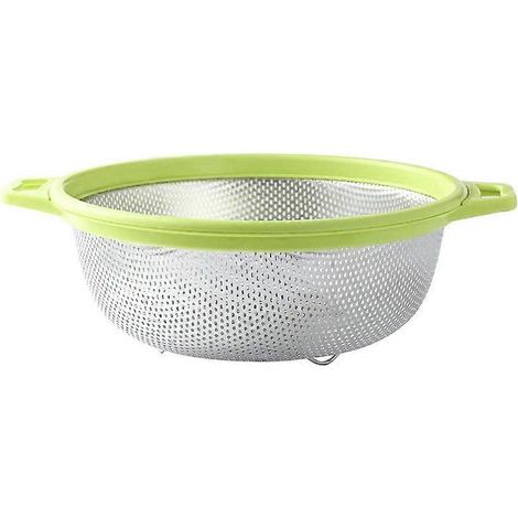 Acier inoxydable Colander avec poignée et Legs grand métal passoire pour pâtes Berry Veggies fruits nouilles salade (1/5)
