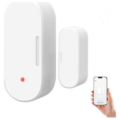 (1 pièce) Capteur de porte/fenêtre intelligent, nécessite une passerelle ZigBee, détecteur sans fil pour système d'alarme et maison connectée, compatible 2MQTT, Home Assistant, Alice (1/5)