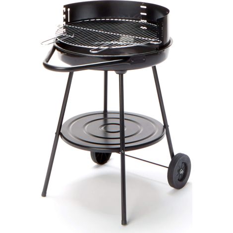 Barbecue a Carbone Carbonella 68x50,8x81 cm in Acciaio Nero