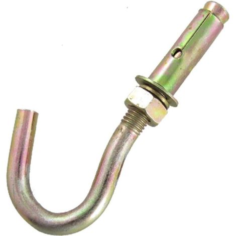 Boulon de fixation d'ancrage d'extension Aexit, crochet à coupelle ouverte, quincaillerie M12