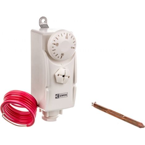 Termostato manual con sensor T80F 0-90C 16A 230V blanco P5682