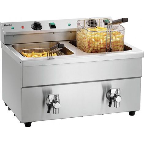 Friteuse double inox induction 2 x 8 Litres à poser, 7000 W, 220 V - MONO (1/5)
