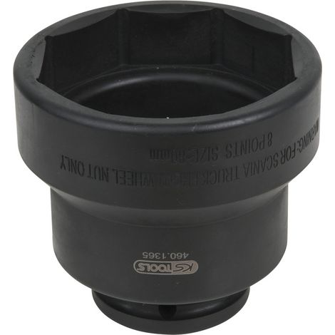 KS Tools - Douille 8 pans pour écrou d'essieu Scania, 80 mm - 460.1365 (1/2)