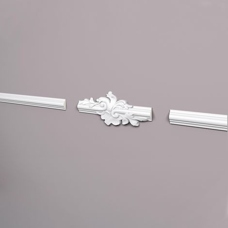 Cornice Parete NMC Z104 ARSTYL Noel Marquet elemento decorativo design classico senza tempo bianco 2 pezzi