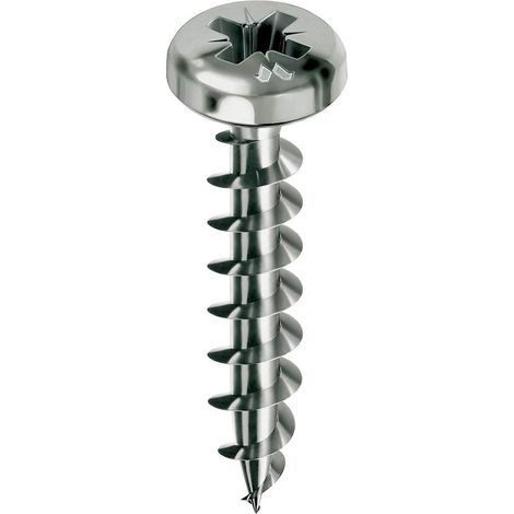 MUSTAD Vite a pannello - Testa cilindrica - PZ2 - Filettatura totale - Ø4x12mm - Confezione da 8000 - PVACZC400120C8S