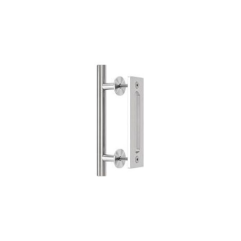 Scheunentorgriff, Schiebetürgriff, Türgriff, Schiebetürgriff, Silber (1/4)