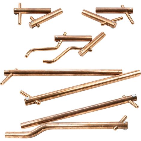 SIP Spot Welder 5pc Bodywork Kit (ø 16mm) - Copper/Chrome Alloy - L3.8 x W14.2 x H3.8 cm