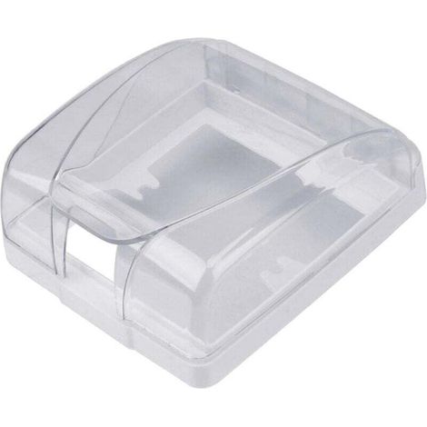 Housse de Pluie pour Sonnette Housse étanche Transparente pour Sonnette - Bouclier de Protection extérieur pour Sonnette, Couvercle d'interrupteur Transparent, Sonnette sans Fil étanche à (1/4)
