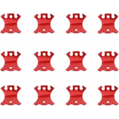 12Pcs Tendeur de Corde Tendeur Camping en Alliage d'Aluminium Crochet Ajusteur de Corde Durable Antidérapant pour Tente Bâche Randonnée Camping (1/5)