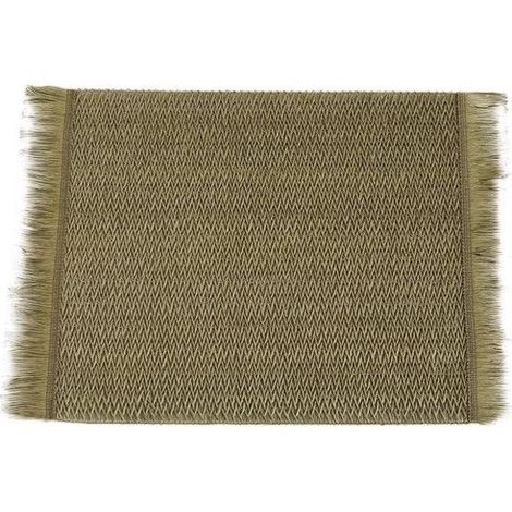 Mantel individual, Mantel individual de papel con flecos, Posavasos, Mantel aislante térmico, Resistente al calor / Plegable, 45 x 30 cm (1/5)