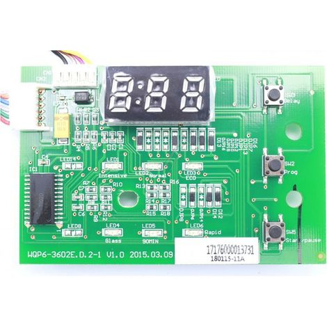Carte électronique, module de commande avec afficheur
