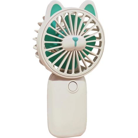 Petit ventilateur portatif, ventilateur électrique portatif rafraîchissant, ventilateur rafraîchissant et silencieux rechargeable, ventilateur portable, ventilateur personnel rechargeable pour la mais (1/4)