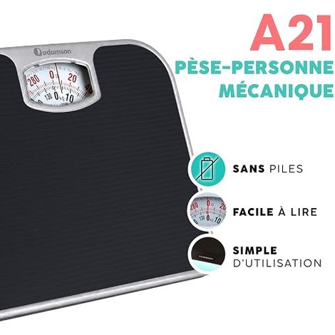 A21 Pèse-Personne Mécanique - Surface Antidérapante (1/4)