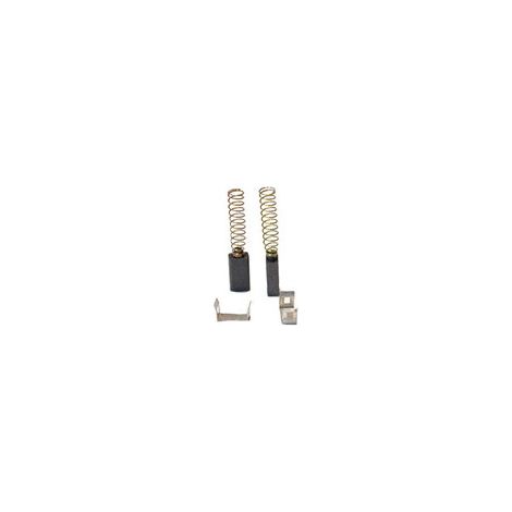 Juego de 2 carbones adaptables para Bosch. Dimensiones: 5 x 8 x 15 mm.