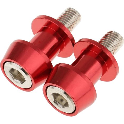Adatto per 2 boccole del forcellone posteriore lavorate a CNC su motociclette, staffa da 10 mm, per 250 ER6 Z 250 ER6F - Rosso (1/3)