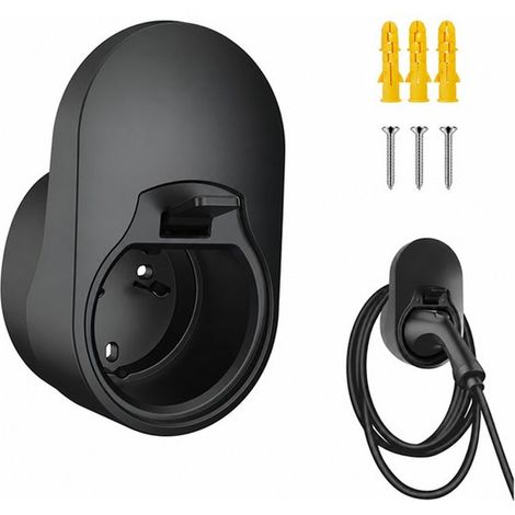 Support de charge pour véhicules électriques - Support de câble de charge - Barre de charge - Accessoires auto - Organisateur de câbles mural - Accessoires pour bornes de recharge - Noir - PCZwart (1/5)