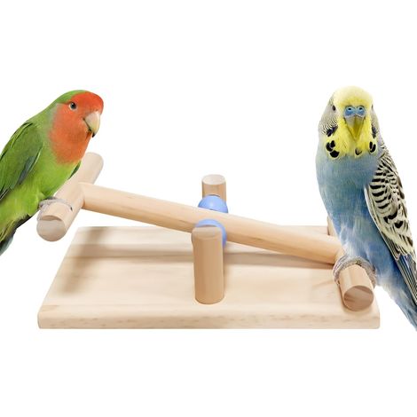 Jouets pour Oiseaux - Balancelle en Bois pour Oiseaux de Table - Outil (1/5)