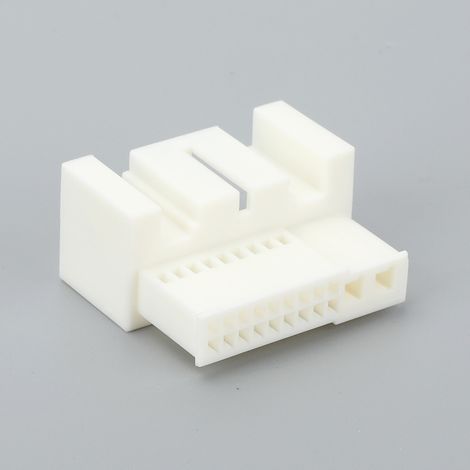 Car audio DSP amplifier male and female plastic shell terminals, car parts connector plugs, white wire harness plugs (1/4)
