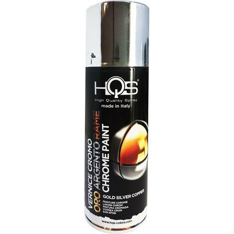 Vernice Spray HQS Speciale Argento Cromato 400 ml per Auto