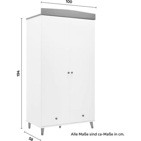 Mömax Kleiderschrank Lou ca.100 x 194 cm Kiefer teilmassiv (1/5)