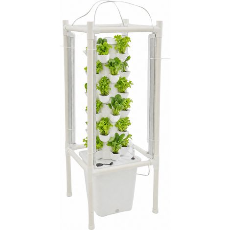 kit de culture hydroponique avec Lumières LED, 6 Niveaux30 Emplacements de Plantes, Système de Culture Sans Sol de Germination, pour Cultivation Hydroponique de Légumes sur Les Balcons and Yards (1/5)