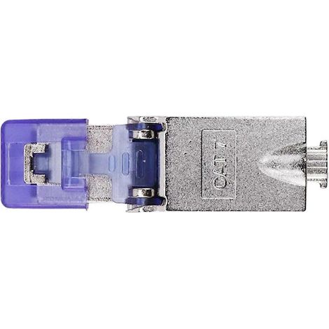 Lot de 10 connecteurs RJ45 CAT8 (sans outil de sertissage) 40 Gbit/s 23/24 AWG B (1/5)