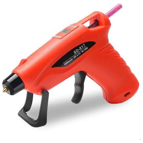 Hot Glue Gun, Cordless Hot Glue Gun Pro Heating Glue Gun for Repair, Craft, DIY (1/5)