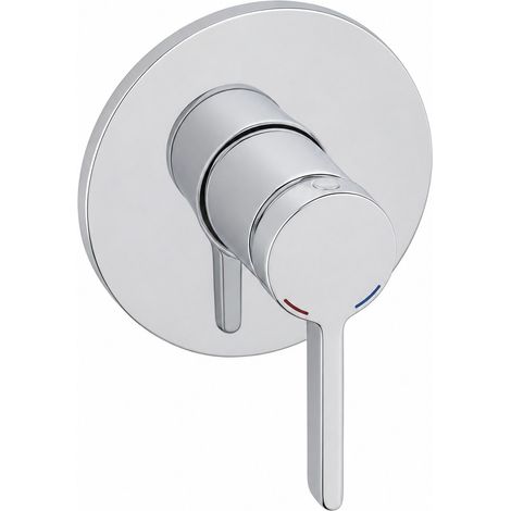 Miscelatore monocomando doccia incasso 1 via colore cromo con corpo incasso Pollini Lumea LT700030421 Cromo (1/3)