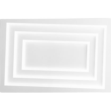 "Plafoniera LED HYPNOTIC bianca 55W con interruttore CCT 60X40 cm." (1/2)
