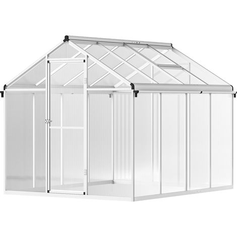 8 x 6ft Aluminium Frame Greenhouse