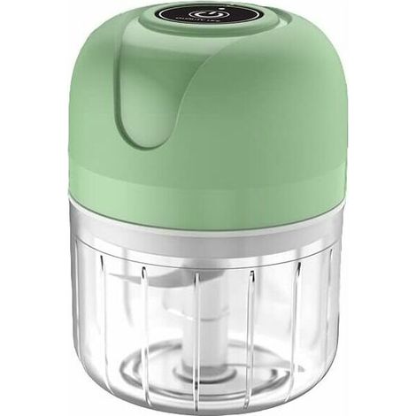 Hachoir à Viande Electrique,Mini hachoir électrique, 250 ml, hachoir de cuisine électrique avec chargeur USB, hachoir à oignons avec 3 lames (1/5)