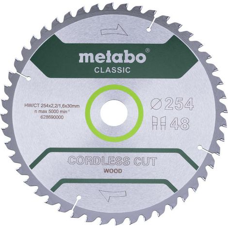 Metabo piła tarczowa hw/ct 254x30x48z   cordless cut wood classic