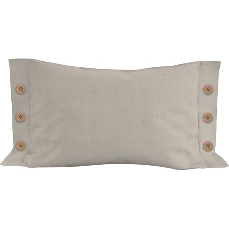 Coussin décoratif lin coton 32x50 cm LINO natura, par Soleil d'Ocre